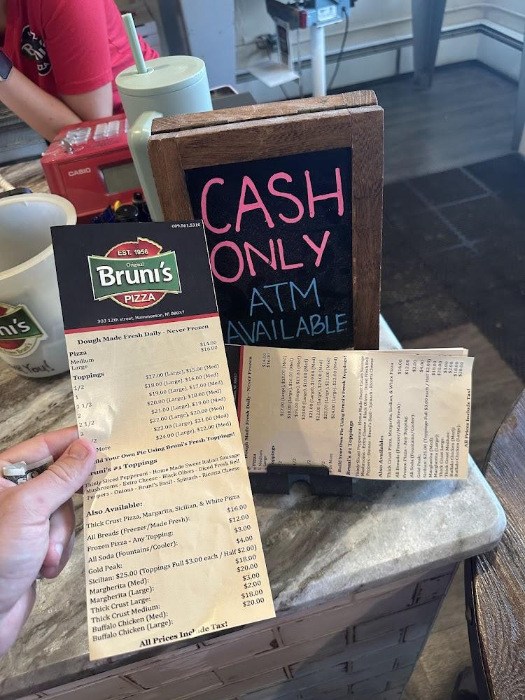 Bruni's Pizzeria Menu image 1